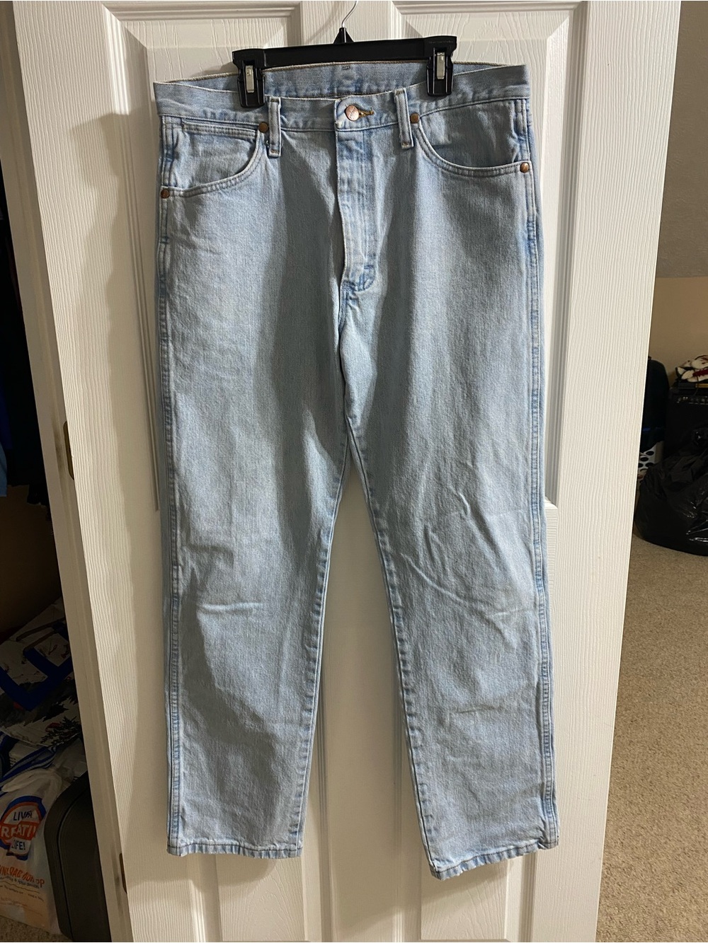 Wrangler Light Blue Straight Leg Jeans